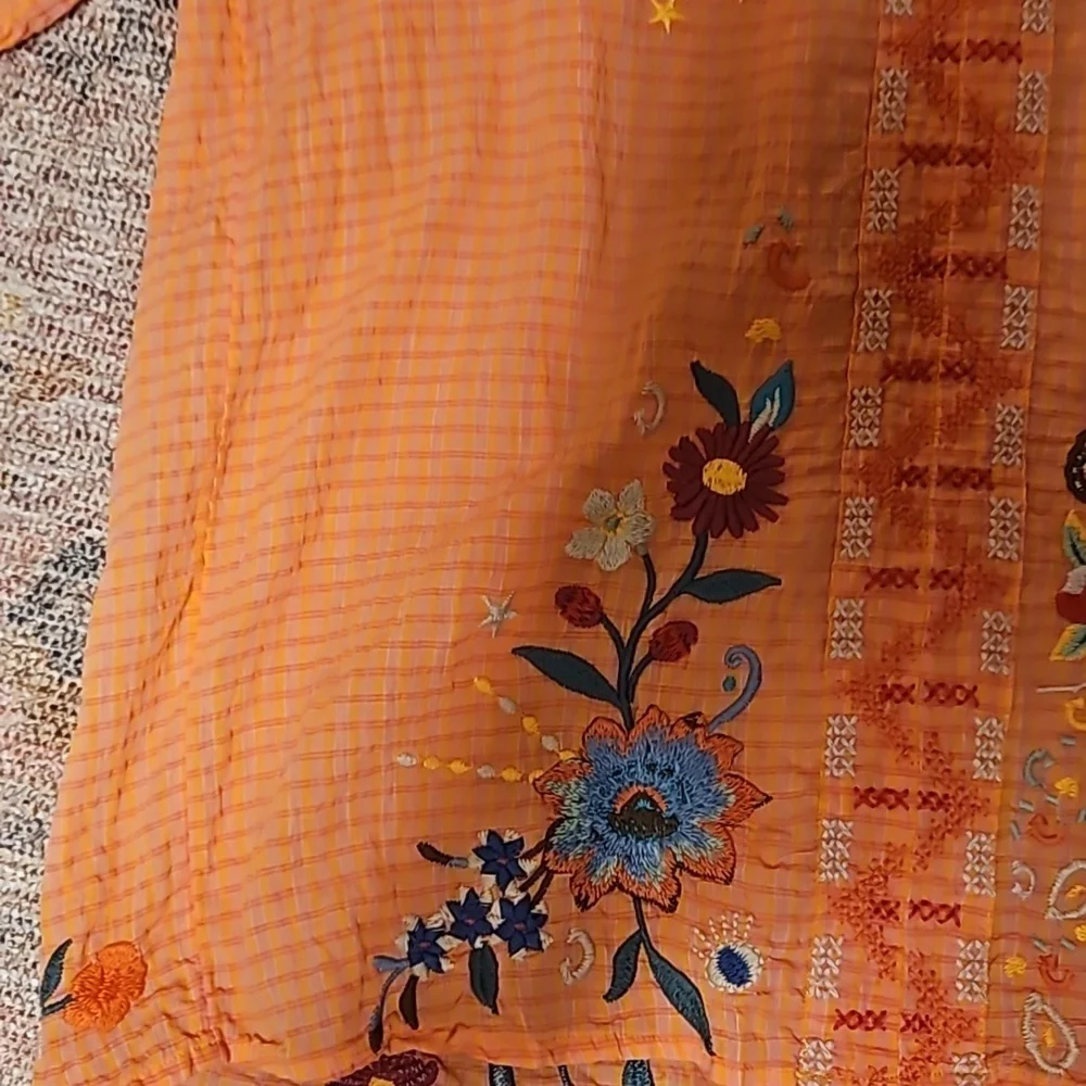 Johnny Was Olinda Puff Sleeve Effortless Blouse